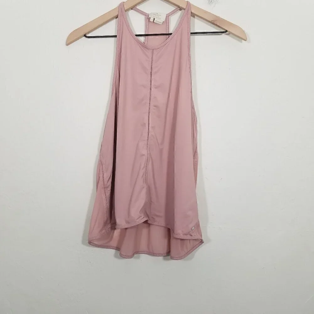 Kate Spade Micro Mesh Draped Active Tank Top Size S
